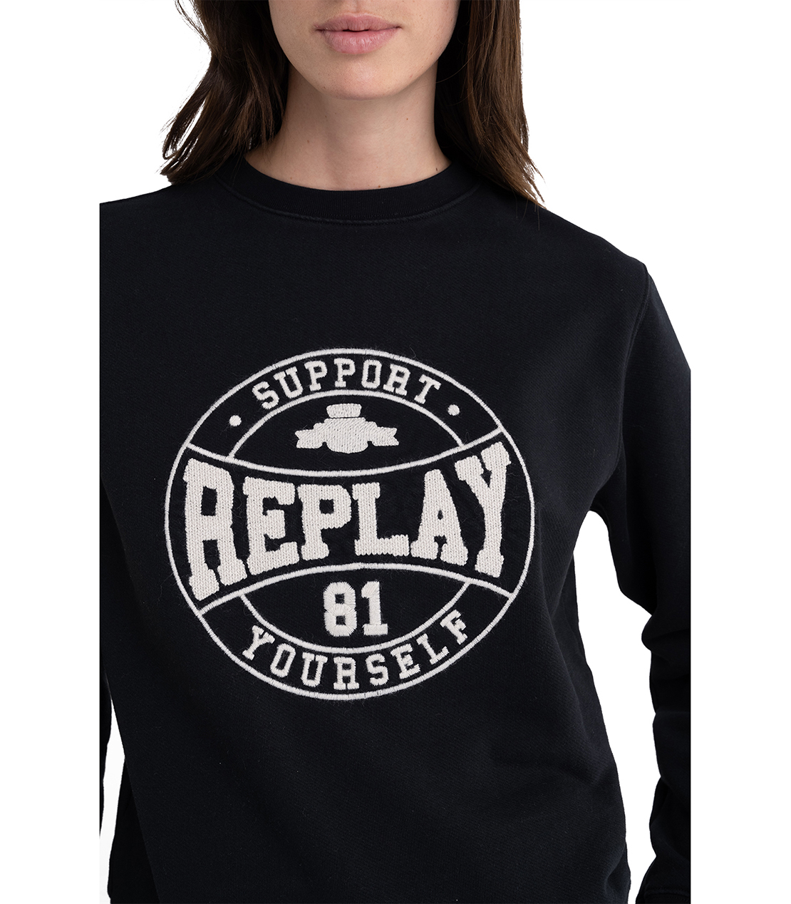 オーセンティックロゴ コットンフリース 詳細画像 ブラック 6